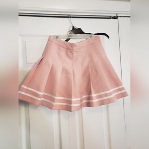 &M Light Pink Pleated Mini Skirt. Great Condition!